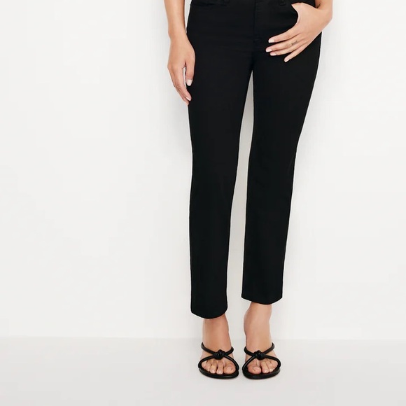 Good American Denim - Good American Denim Fitted Skinny Black Crop Ankle Jeans
